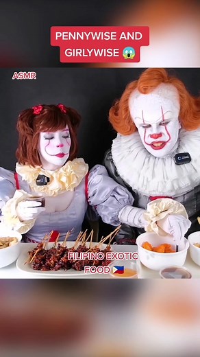 ASMR Filipino Exotic Food Mukbang with Pennywise and Girlywise