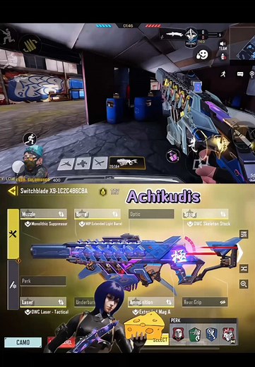 Achikudis 🧀 attachment & gameplay #callofdutymobile #evansalamanca #mythic #switchblade #loadout #codmobileclips