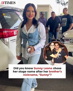 3K views · 35 reactions | #SunnyLeone revealed that at the age of 19, during an interview with, she was asked what she would like to be named. Her instant reply was, Sunny. However, an amusing fact that was revealed by the Mastizaade actress was that #Sunny happens to be her brother Sandeep's nickname. | ETimes | Facebook