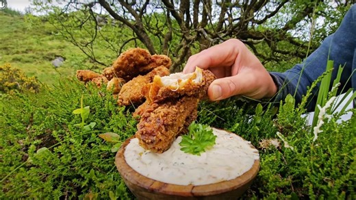 Epic fried chicken with a rocket stove