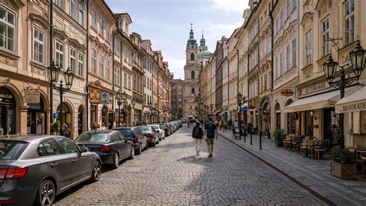 Exploring Prague’s historic streets