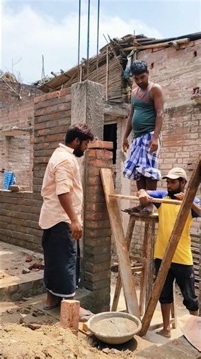 Fast & Professional Masonry Work! ⚡ #Rajmistry #Skills