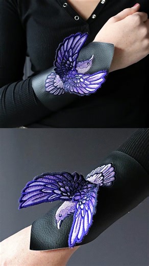 Watch this 3D applique crow take flight, then follow the step-by-step to make your own dimensional masterpiece. Get the design: https://urbanthreads.com/products/winged-crow-3d-applique #machineembroidery #embroiderydesign #machineembroiderydesigns #applique #craftideas | Urban Threads