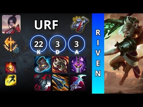 ⚡ Riven URF Gameplay – Infinite Combo Pressure | League of Legends