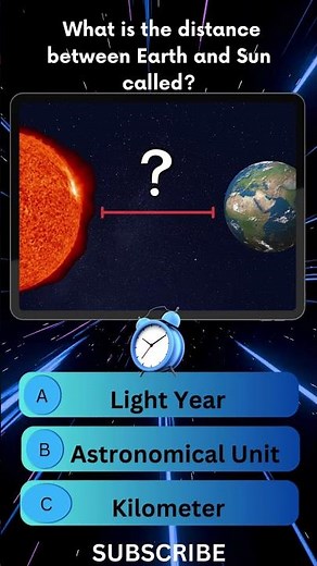 "What is the Distance Between Earth and Sun? | Amazing Space Fact | 1 AU Explained" #shortsfeed