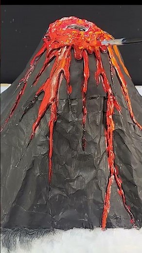 Volcano working model forschool project | Science project forschool#volcano#science#inspire #awards