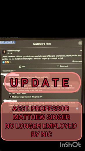 35K views · 1.1K reactions |  Update: NIC Confirms Matthew Singer No...