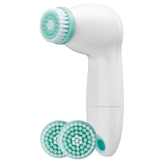 Conair True Glow Facial Cleansing Brush with 3 Brush Heads