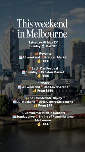 109K views · 261 reactions | So much to do this weekend ☺️  Need more weekend inspo? Check it out here: https://bit.ly/47CYewA | Secret Melbourne | Facebook