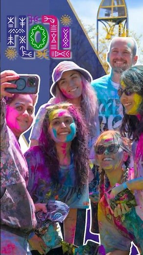 Celebrating Holi in all its hues. 💛💚💙💜❤️