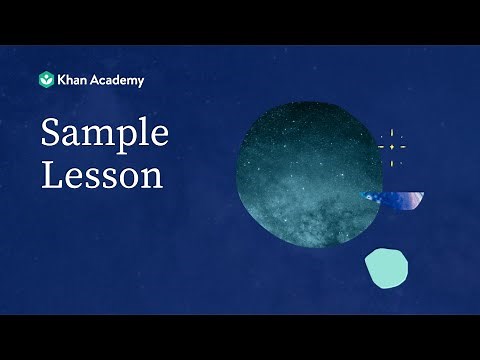Khan Academy Sample Zoom Class