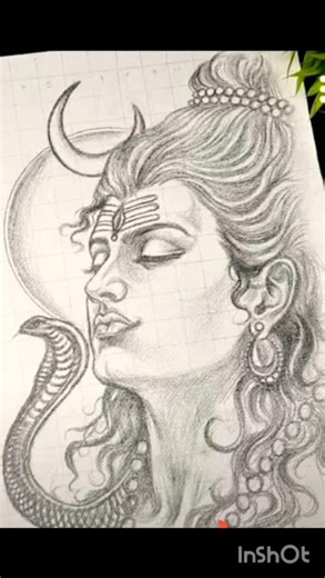 Lord Shiva ji drawing #art #shorts #viral