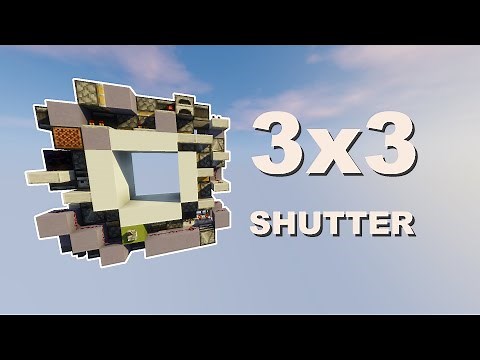 3x3 Shutter Door / Minecraft 1.16.3 Tutorial