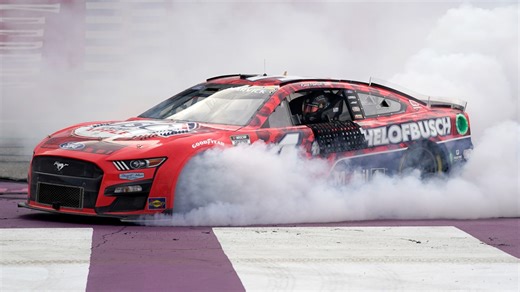 NASCAR: Harvick wins at Michigan, crashes playoff picture