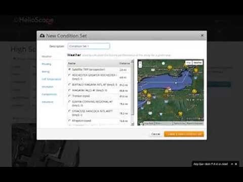 Create Condition Set in HelioScope