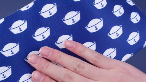 Hahafelt 80 Pcs 10''x10'' 4th of July Nautical Quilting Fabric Square Marine Patriotic Fabric Bundle Red Blue White Quilted Material Sail Boats Sailor Hats Anchor Printed Patchwork for DIY Sewing