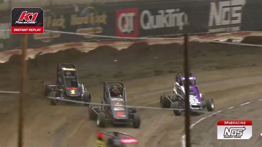 70 year old Sammy Swindell took a tumble on night 3 of the #ChiliBowlNationals #MidgetRacing #Fyp #Flips #DirtTrackLife