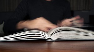 Reading Coffee Table Book Time Lapse Stock Footage Video (100% Royalty-free) 1091903523 | Shutterstock