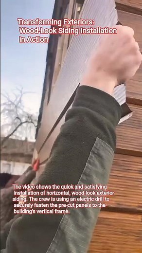 Transforming Exteriors: Wood-Look Siding Installation in Action