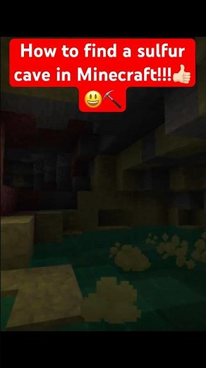How To Find A Sulfur Cave In Minecraft, Bean 81