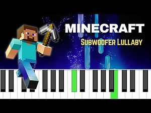 Minecraft – Subwoofer Lullaby | Easy Piano Tutorial