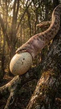 This Snake Swallowed an Egg Bigger Than Its Head