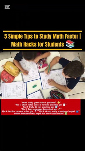 5 Simple Tips to Study Math Faster | Math Hacks for Students 📚