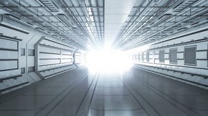 Abstract sci-fi interior scene (LOOP)