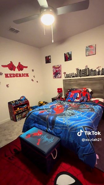 Superhero Spider Man Room Decor for Toddler Boys
