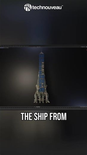 Blender Ship Design: Counterintuitive Spaceship Concept #shorts