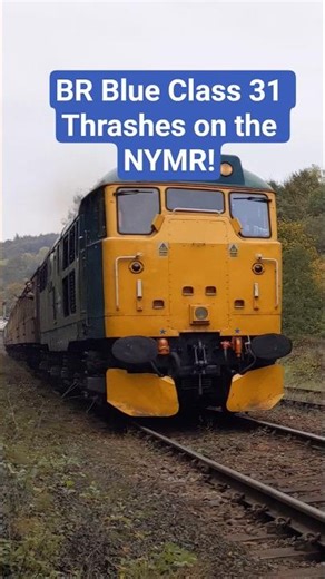 BR Blue Class 31 Thrashes on the NYMR! #publictransport #train #heritage #railway