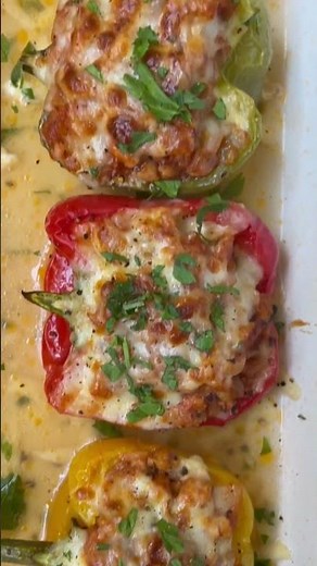 Chicken Stuffed Bell Peppers