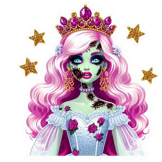 Halloween Doll Clipart: Spooky PNG Stickers (300 DPI) - Etsy