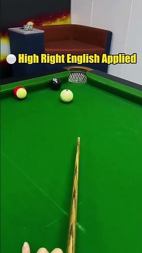 🎯 Perfect Cue Ball Control with High Right English | Advanced Position Play #billiards #pool1