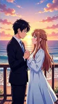Kirito and Asuna relationship with love for each other and kiss