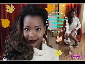 Maquillage Leger: pour peaux noires Autumn 🍁🍂 | Fall simple make up | Ln version