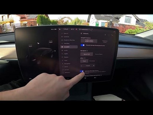How to Enable or Disable Traffic Aware Cruise Control in Tesla Model Y ( 2020 - now )