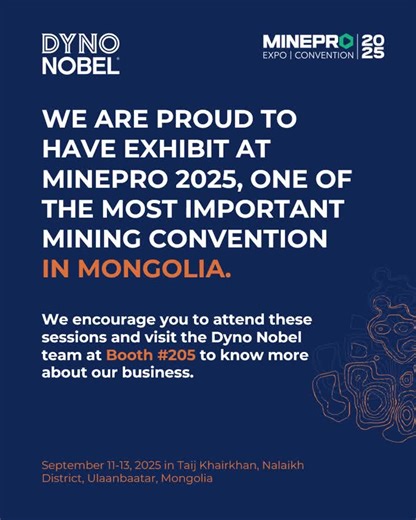 Excited to be presenting Dyno Nobel’s Drill to Mill® process this week at the MiningWeek &amp; MinePro | International Mining Exhibition and Convention. Drill to Mill® is transforming the way we… | Sterling Ziegler