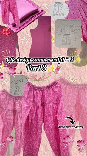 Easy summer comfy oufit design Series part 3#fashion #diyclothes #dressdesingn #summerdress