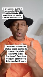 Comment activer son chakra sacré, centre de la sexualité, de la créativité et des émotions ? Exercices pratiques et simples à faire pendant 7 jours Programme en ligne "Quand et comment méditer" à 12€ (8000 CFA) Durée: 5 semaines Séances de méditation formation Séances en direct sur ZOOM le soir ou le weekend exercices Paiement par CB ou PayPal : https://buy.stripe.com/dR64gjfcp3Jef6w8xB | Bryan Lambo EFA Coaching