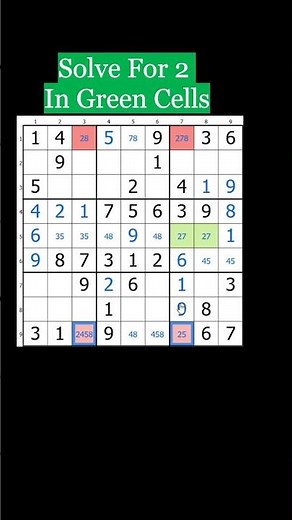 Sudoku Tricks: X-Wing Sudoku Shorts 125 #sudoku #puzzle #shorts