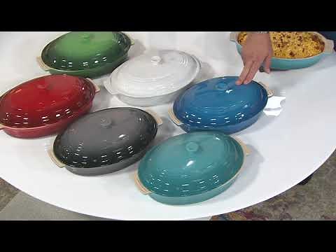 Le Creuset 3.4-qt Covered Oval Casserole Dish on QVC