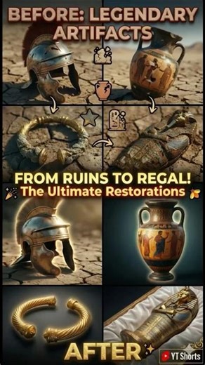 Rust to Gold: Ancient Finds Revealed 💀 #shorts #shortvideo #ytshorts #short