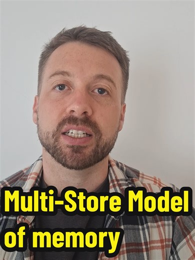 A brief introduction to the Multi-Store Model of Memory for A Level Psychology. #memory #multistoremodel #alevelpsychology #alevelpsych #psychologystudent