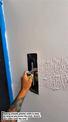 Smooth Plaster Walls? Here's the Trick! 🤫✨