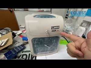 How To Set Time Date Punch Card Machine ITBOX i52A Analog Clock Face Cara Tukar Tarikh Masa