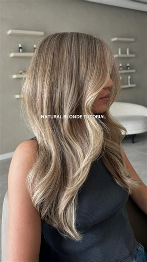 Taya Tkachuk on Instagram: "NATURAL BLONDE AESTHETIC 👩🏼🌻✨ Lightener — @wellahair blondor mixed 1 - 1.5 Melt & Gloss — @redkenpro shades eq Foils — @modern_foil shade earth #naturalblonde #blondetutorial #hairtutorial"