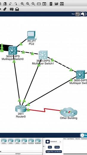 Demonstration of Open Shortest Path First dynamic routing protocol on the Dunder Mifflin Philadelphia network. #techtok #ccna #networkplus #ospf #cisco #packettracer #networkengineer #blacktiktok #cliff137p #foryoupage