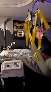 Bouncin’ & gliding into bed! Time to reconfigure the track for our ceiling lift! Silas got a new pressure relief mattress for his @sleepsafebed and they put a new footboard on to accommodate it. And now his booty doesn’t clear the footboard without some oomph from us to get him over. We just got the design for the new track placement so hopefully he’ll soon have much more room to get in and out of his equipment and we can rotate his bed and push it up against the wall! Things are so much more cr