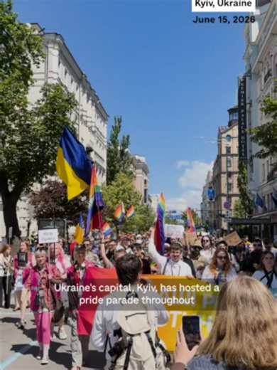 Ukrainian soldiers and their partners marched in Kyiv's Pride parade for the right to marry and enter into civil partnerships in a traditional country that's trying to modernize as it aligns with Western Europe. #NPR
